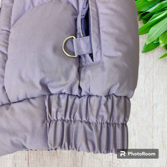 HERMANS Vintage 80's Lavender Purple Puffy Button Up Vest - Picture 8 of 9